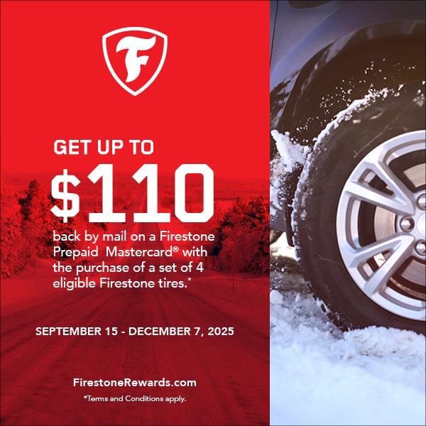 On Sale - Winter Bridgestone and Firestone tires at Panda Tire & Auto in Moose Jaw
