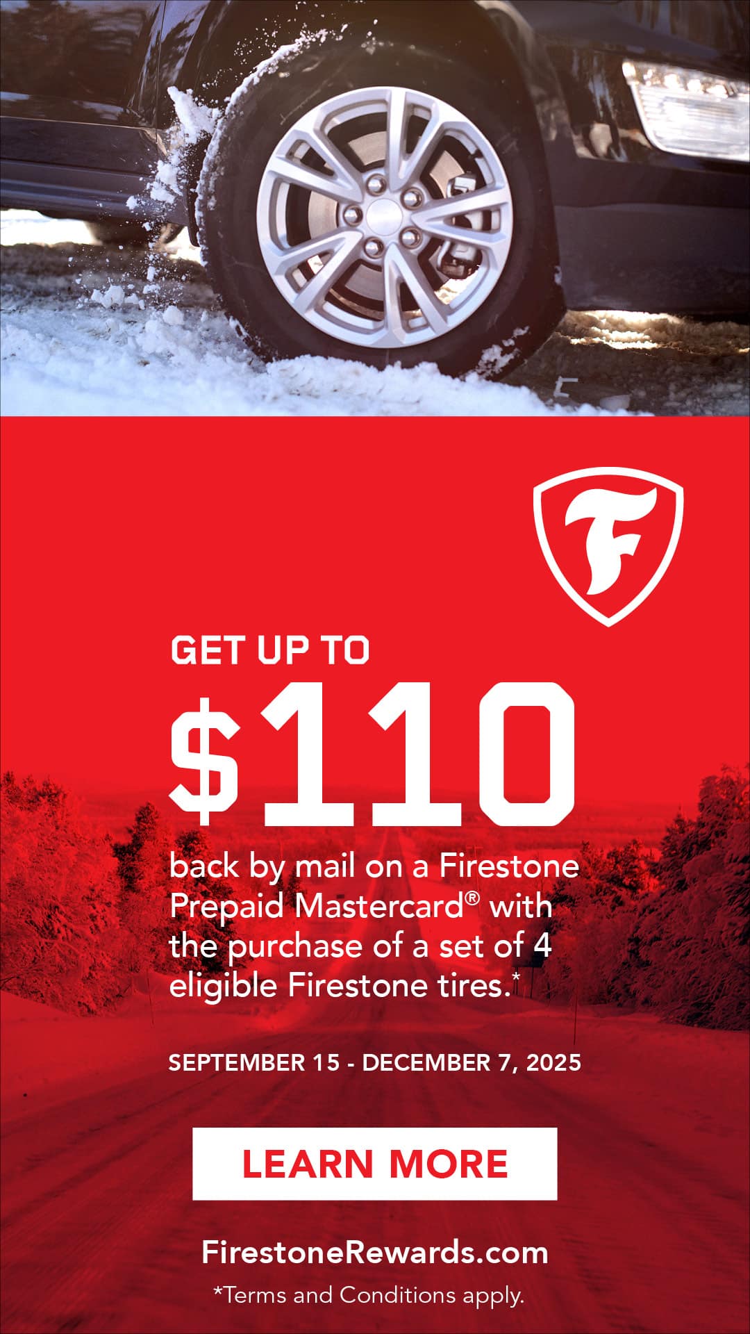 On Sale - Winter Bridgestone and Firestone tires at Panda Tire & Auto in Moose Jaw